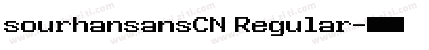 sourhansansCN Regular字体转换